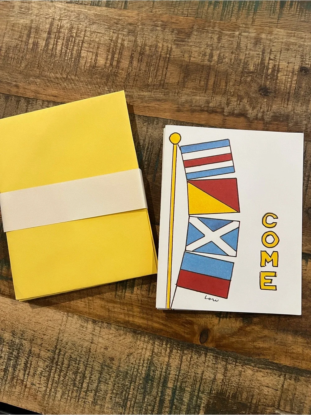 Vintage Nautical Party Invitations Unused in Box Summer Boating